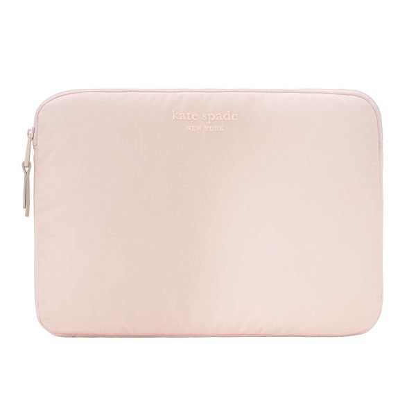 kate spade new york Puffer Laptop Sleeve Cover 14"- Chalk Pink