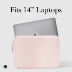 kate spade new york Puffer Laptop Sleeve Cover 14"- Chalk Pink