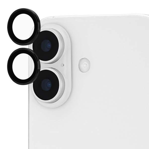 Case-Mate Camera Lens Protector with Aluminum Rings for iPhone 17 - Black