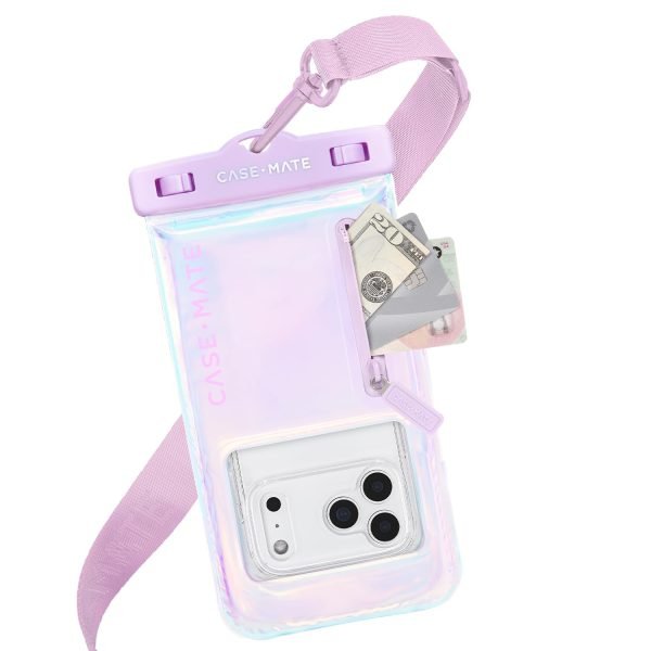Case-Mate Soap Bubble IP68 Large Waterproof Phone Pouch - Iridescent