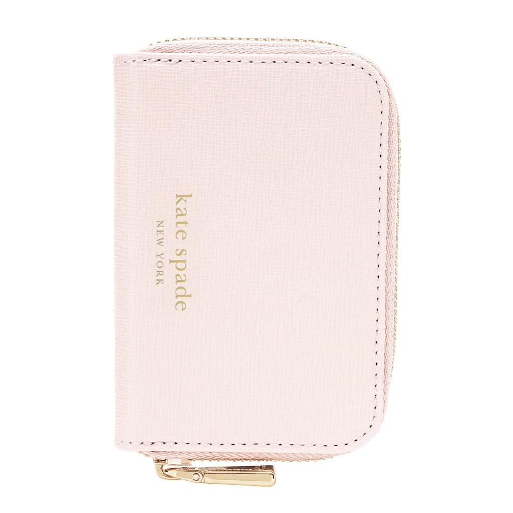 kate spade new york Devin Clutch/Small MagSafe Wallet for Women -Chalk Pink