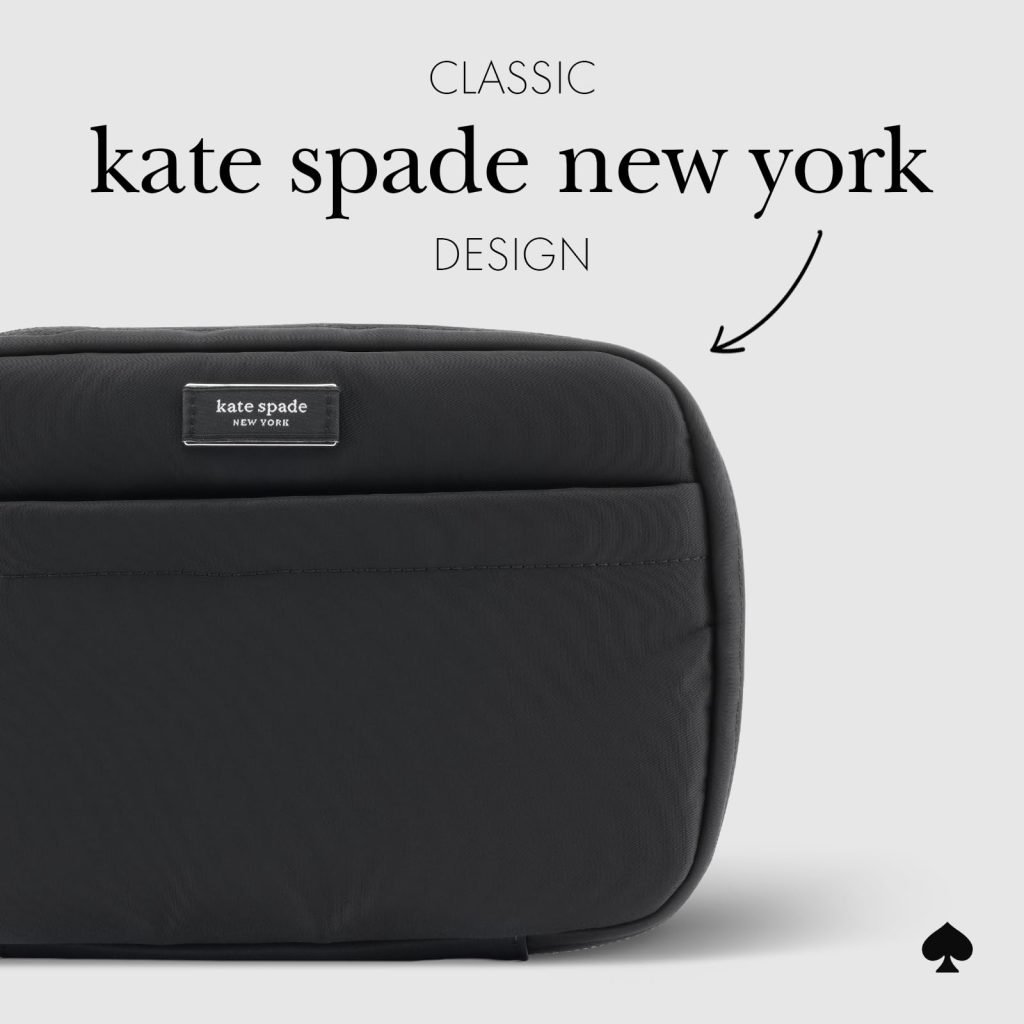 kate spade new york Nylon Tech Organiser Pouch - Signature Black