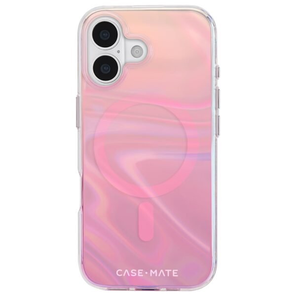 Case-Mate Soap Bubble iPhone 17 Case - Peach Iridescent