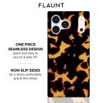 FLAUNT Official Square iPhone 17 Pro Max Case - Tortoise Print