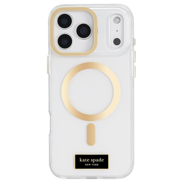 kate spade new york iPhone 17 Pro Max Case with Camera Stand - Icon Clear