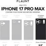 FLAUNT Official Square iPhone 17 Pro Max Case - Brown Abalone