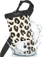 kate spade new york IP68 Floating Waterproof Phone Pouch - City Leopard