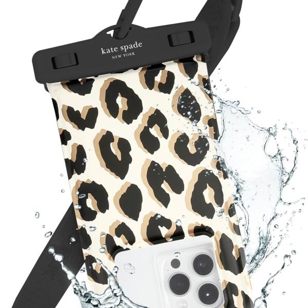 kate spade new york IP68 Floating Waterproof Phone Pouch - City Leopard