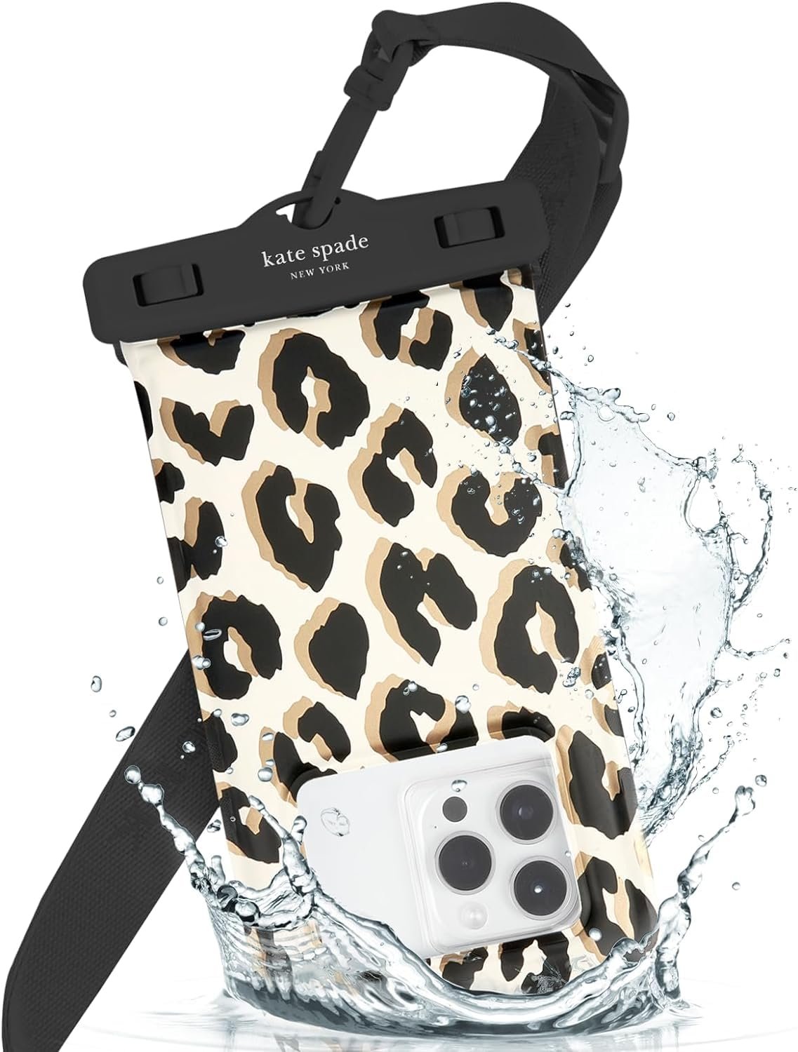 kate spade new york IP68 Floating Waterproof Phone Pouch - City Leopard kate spade new york IP68 Floating Waterproof Phone Pouch - City Leopard