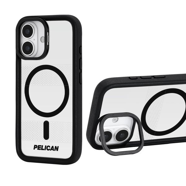 Pelican Protector iPhone 17 Case with Camera Stand - Clear