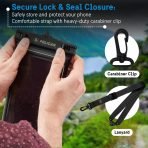 Pelican Marine IP68 Waterproof Phone Pouch (XL Size) - Black