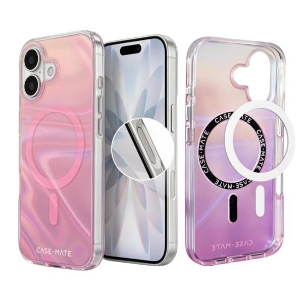 Case-Mate Soap Bubble iPhone 17 Case - Peach Iridescent