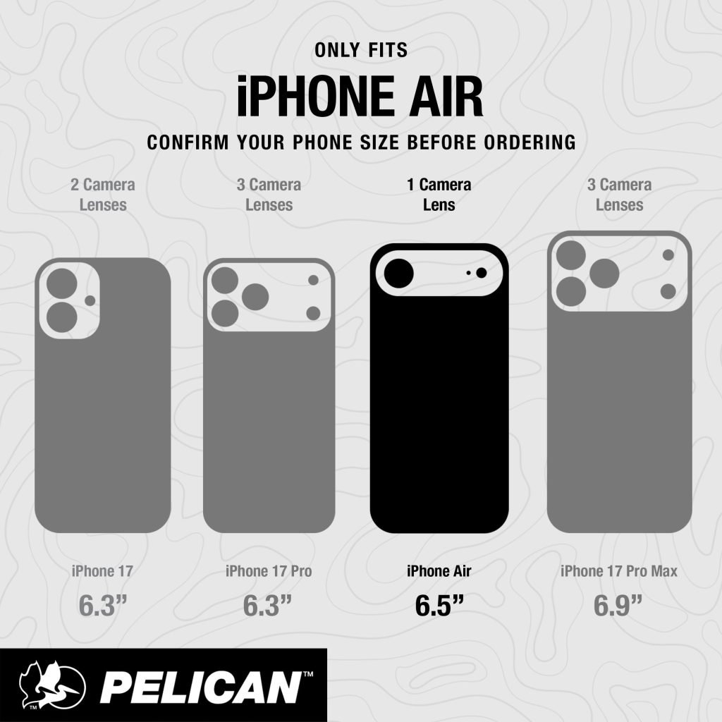 Pelican Protector iPhone Air Case - Compatible with MagSafe- Clear