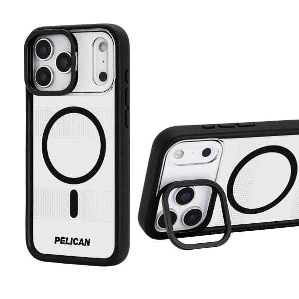 Pelican Protector iPhone 17 Pro Max Case with Camera Stand - Clear