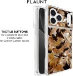 FLAUNT Official Square iPhone 17 Pro Max Case - Brown Abalone