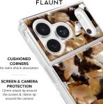 FLAUNT Official Square iPhone 17 Pro Max Case - Brown Abalone