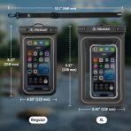 Pelican Marine IP68 Waterproof Phone Pouch (XL Size) - Black