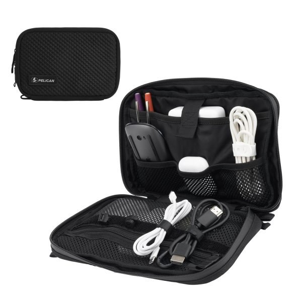 Pelican Electronic Organiser Travel Case, Portable Storage Bag - Black