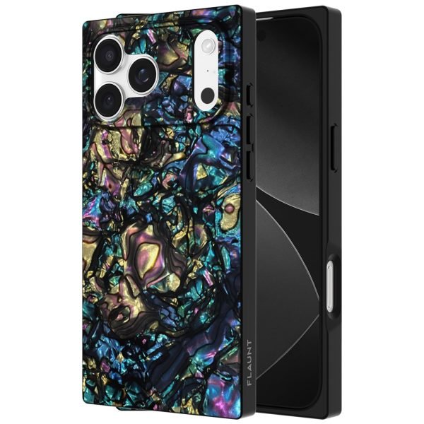 FLAUNT Official Square iPhone 17 Pro Max Case - Abalone Shell