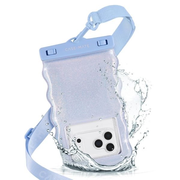 Case-Mate Wavy IP68 Large Waterproof Phone Pouch - Mist Twinkle