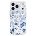 kate spade new york iPhone 17 Pro Case - Flowerbed Blue Gems