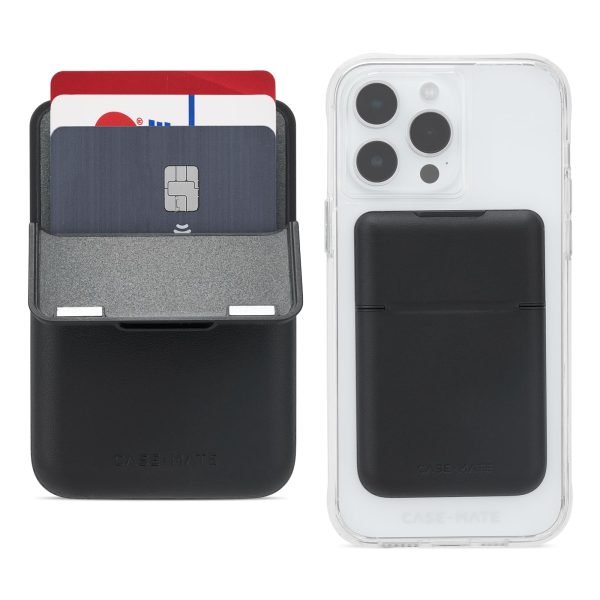 Case-Mate Magnetic Wallet for iPhone - Slim Detachable Flip Closure - Black