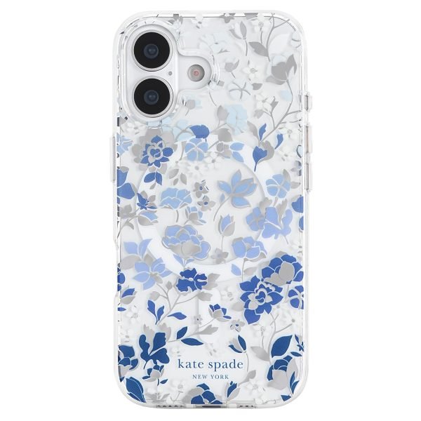 kate spade new york iPhone 17 Case - Flowerbed Blue Gems