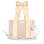 Case-Mate Special Edition Large Bow Jelly Tote - Lightweight - Ecru Raffia