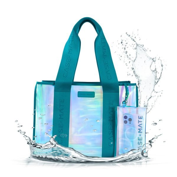 Case-Mate Emerald Blue Large Jelly Tote - Iridescent
