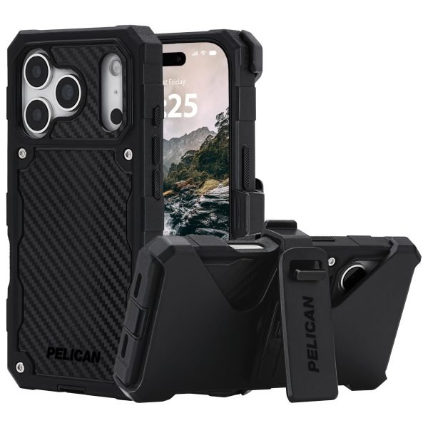 Pelican Shield iPhone 17 Pro Case - Compatible with MagSafe - Carbon