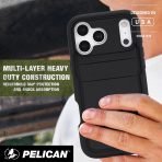 Pelican Voyager iPhone 17 Pro Case - Compatible with MagSafe - Black
