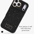 kate spade new york iPhone 17 Pro Case - Crystal Pave Nightfall