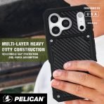 Pelican Shield iPhone 17 Pro Case - Compatible with MagSafe - Carbon