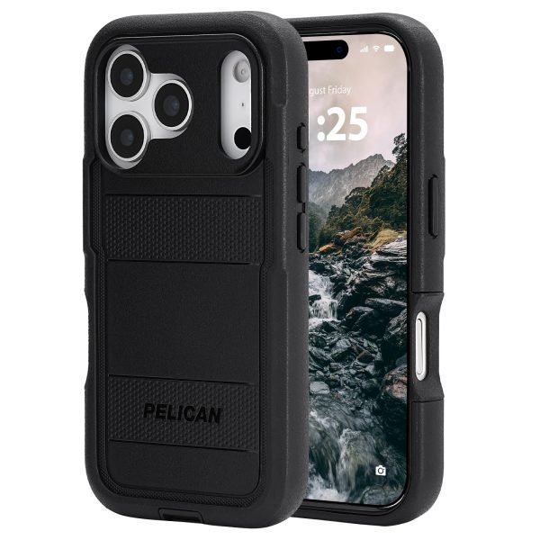 Pelican Voyager iPhone 17 Pro Case - Compatible with MagSafe - Black