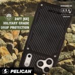 Pelican Shield iPhone 17 Pro Case - Compatible with MagSafe - Carbon