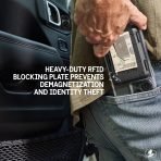 Pelican Magnetic Money Clip Wallet - RFID Blocking Card Holder - Black