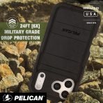 Pelican Voyager iPhone 17 Pro Case - Compatible with MagSafe - Black