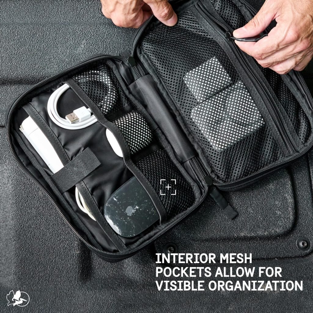 Pelican Electronic Organiser Travel Case, Portable Storage Bag - Black