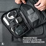Pelican Electronic Organiser Travel Case, Portable Storage Bag - Black