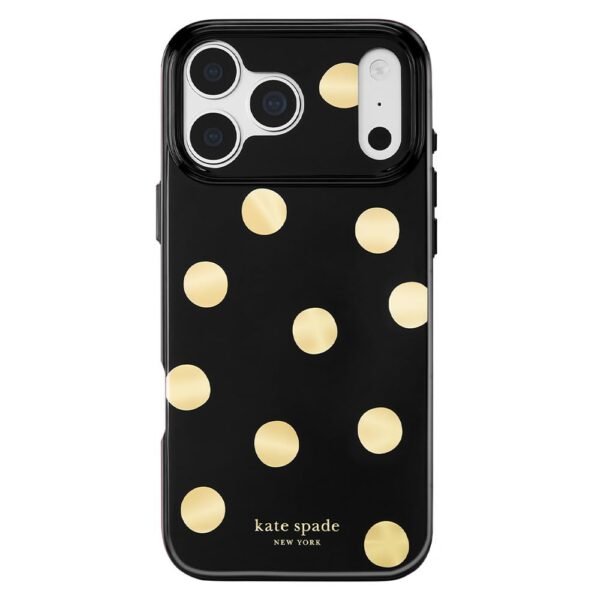 kate spade new york Phone Case for iPhone 17/18 Pro - Metallic Classic Dot