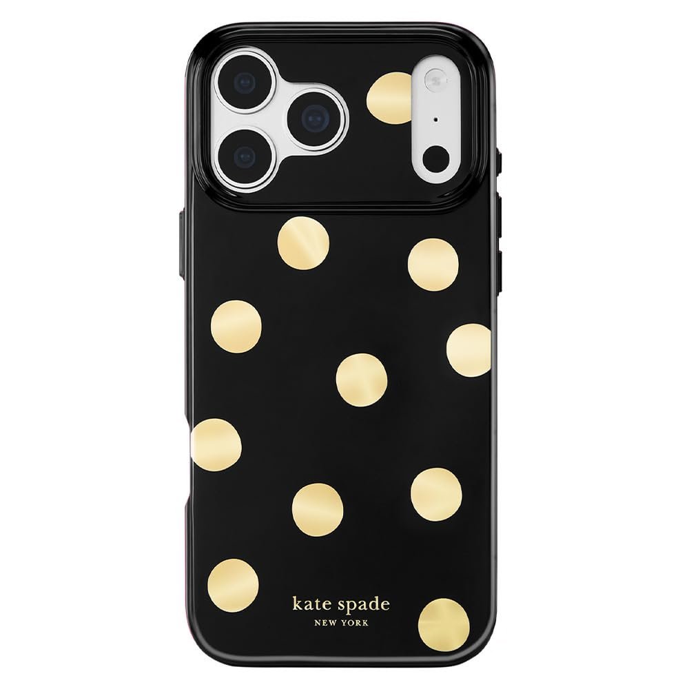 kate spade new york Phone Case for iPhone 17/18 Pro - Metallic Classic Dot