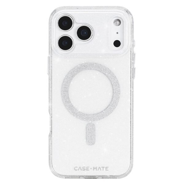 Case-Mate MagSafe Phone Case for iPhone 18 Pro - Sheer Twinkle Silver