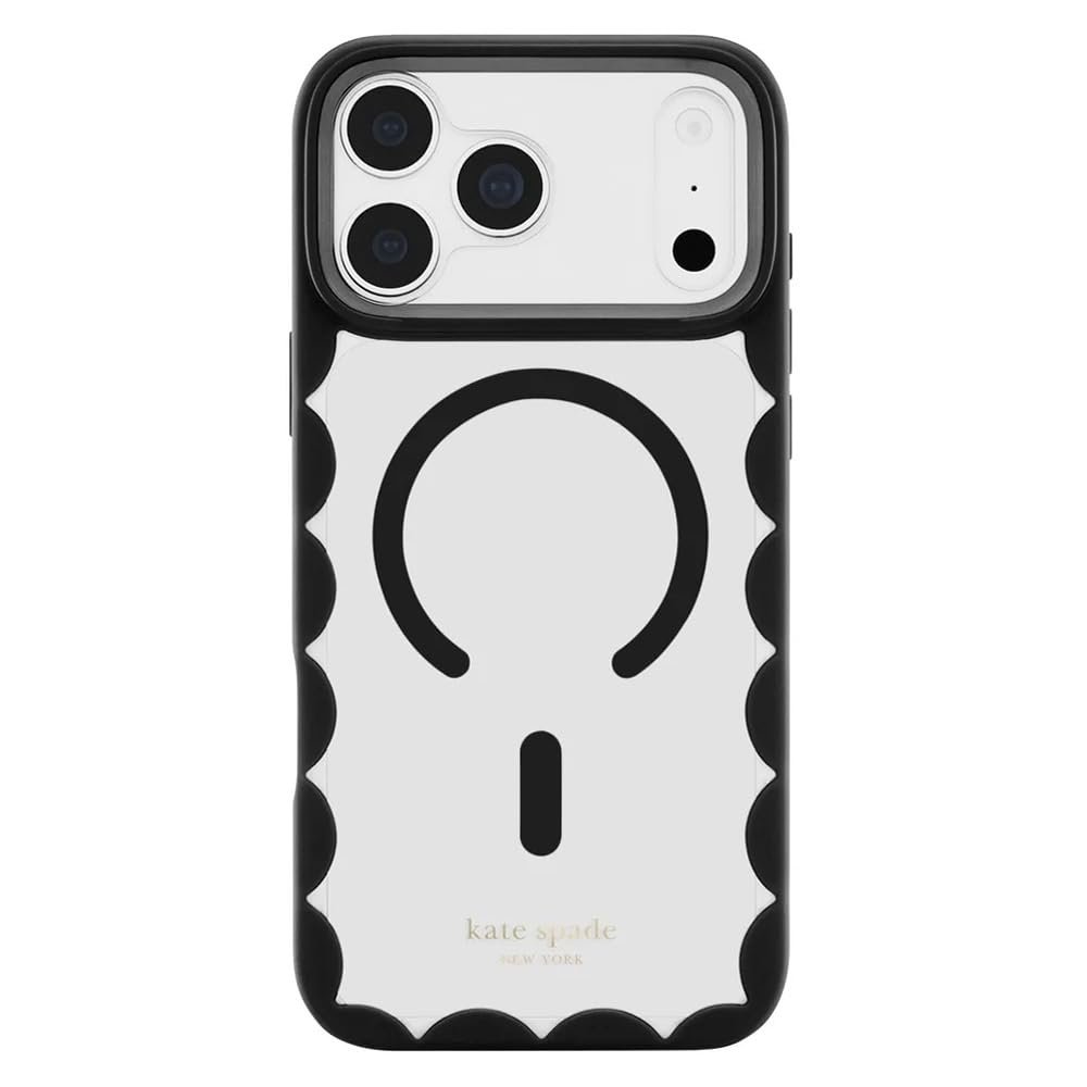 kate spade new york Phone Case for iPhone 18 Pro/17 Pro - Scallop Black