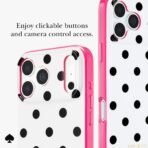 kate spade new york Phone Case for iPhone 17/18 Pro - Picture Dot Pop Pink