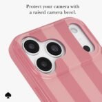 kate spade new york Case for iPhone 18 Pro/17 Pro - Bold Stripe Rose Coral