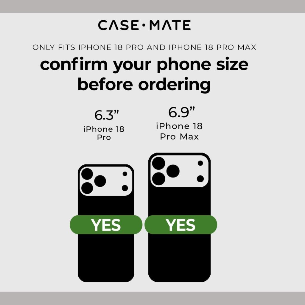 Case-Mate iPhone 18 Pro Max/iPhone 18 Pro Camera Lens Protector - Black