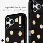 kate spade new york Phone Case for iPhone 17/18 Pro - Metallic Classic Dot