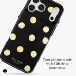 kate spade new york Phone Case for iPhone 17/18 Pro - Metallic Classic Dot