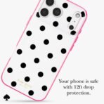 kate spade new york Phone Case for iPhone 17/18 Pro - Picture Dot Pop Pink