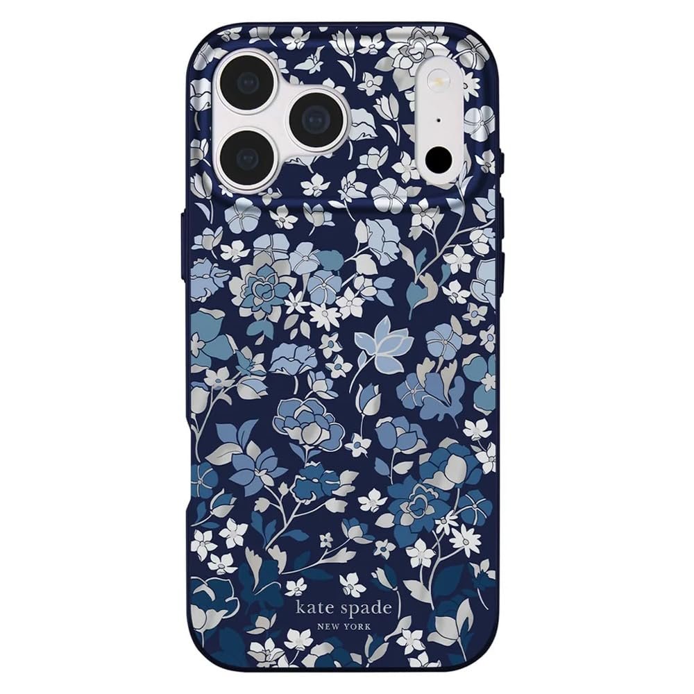 kate spade new york Phone Case for iPhone 18 Pro/17 Pro - Flowerbed Navy